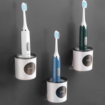 1 kom. Držači četkica za zube, Električna stalak za zubna četkica u kupaonici, Europski stil, držač za zubna četkica, kvalitetni zidni stalak za zubna četkica