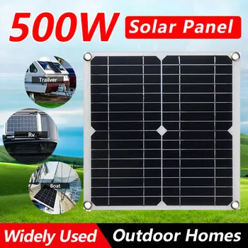 15 W-500 W Fleksibilni Solarni panel od 12 v, Punjač Dual USB Kontroler 10A-60A Solarni paneli Power Bank Telefona za Automobil Jahte RV