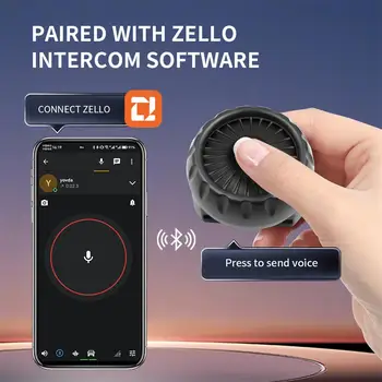 1PC Bežični Modul za telefoniranje bez korištenja ruku PZR R16 Voki Toki Bluetooth Gumb za Mobilni telefon Android, IOS s niskom potrošnjom Energije