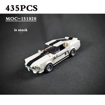 2023 Nova MOC-151020 GT350 SC Trkaći Model Modularni Igračka Zabavan Automobil 435 kom. Gradivni Blokovi Igračku Dječji rođendanski Poklon DIY Božićni Poklon