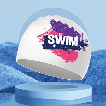 2023 Silikonska kapa za plivanje za odrasle Muškarce i žene, Vodootporan Pro kapa za kupanje, zaštita za uši, kapa za plivanje