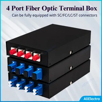 4-Port optička prebacivanje ploča UPC, stolni terminalski blok sa kika dostupne od optičkih vlakana uz kika dostupne SC/FC/LC