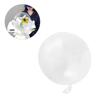 5 kom. Prozirnog balona, Buket ruža, led lampica buket cvijeća od balona, Dar na Božićni party, Dan Vjenčanja, Neonske fešta