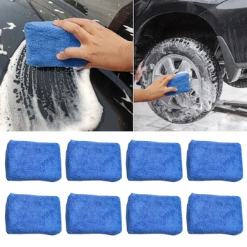 8 paket od mikrovlakana aplikator jastučići od mikrovlakana spužva za pranje automobila spužve i sredstva za polaganje idealan za jednostavan vosak, sredstvo za brtvljenje