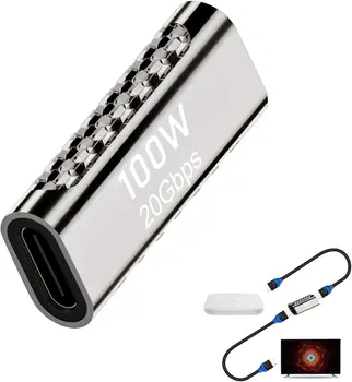 Adapter tip C -priključne stanice USB C Hub, Produžni kabel adaptera za napajanje USB C, Punjenje Видеопередачи snage 100 W 20 Gbit/s za povezivanje T