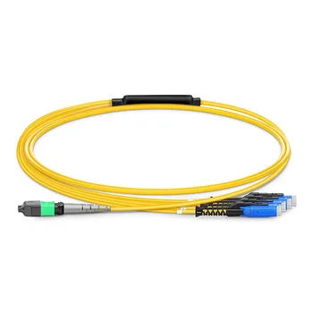 Adapter za spajanje MTP® do 4-og дуплексному 8-волоконному kabel UPC UPC tipa B Plenum (OFNP) OS2 9/125, одномодовый kabel Elite Bijeg, žuta