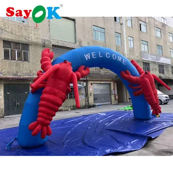 Div Inflatable luk SAYOK 7,5 m s Jastog Inflatable Slavoluk s Ventilator za Oglašavanje Dekor Dvorišta za boravak na otvorenom