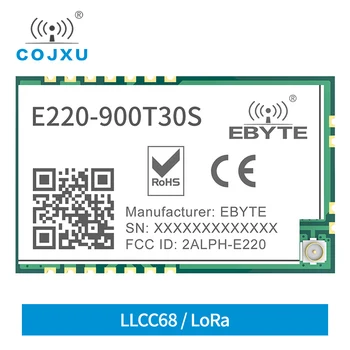 E220-900T30S LLCC68 30dBm Raspon 10 km RSSI ISM 868 Mhz 915 Mhz FSK SMD UART Primopredajnik LoRa RF Modul