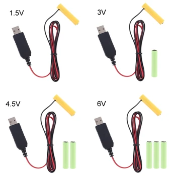 F19C Baterija LR03 AAA USB Type C Kabel za napajanje Za zamjenu baterije AAA 1-4kom za električne igračke, svjetiljke, sati