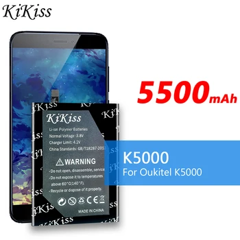 KiKiss Baterija Velikog Kapaciteta Kapaciteta 5500 mah Za Oukitel K5000, Zamjenske Baterije Za Mobilni telefon Oukitel K-5000 5000 K Bateria