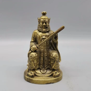 Kineski antički kip od mesinga, kip Jun Kui, stara латунная kip