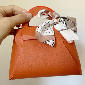 Kožna poklon torba za svadbene darove bombonijeru Personalizirane kravata Eid Mubarak Prijenosni vrećice za pakiranje čokolade u rasutom stanju