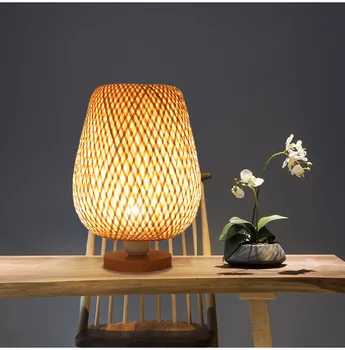 Lampe od bambusa tkiva u skandinavskom stilu, Jednostavna spavaća soba, dnevni boravak, klub, kineski stil, Čajna kuhinja Jugoistočne Azije, Zen stil