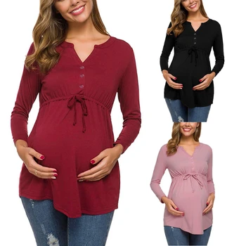 Majica za trudnice, ženske majice na pruge za mame, dojenja, dugi rukav, Maternidad Ropa, Majica za dojenje, novo