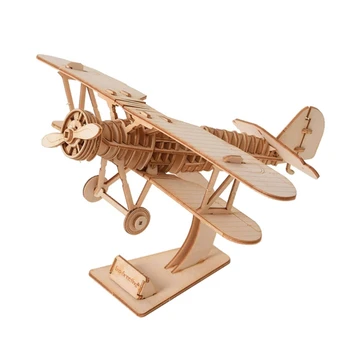 Mali drveni model aviona, Igračka model Aviona, osobna zagonetka GXMB