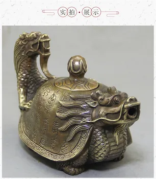 Mesing ukras Baishou u obliku zmaja i kornjače