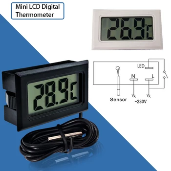 Mini Digitalni LCD Zaslon U Zatvorenom prostoru Zgodan Senzor Temperature Mjerač Vlage Termometar Hygrometer Senzor za Temperaturu Akvarija Alat Za Mjerenje Temperature