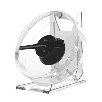 Mini Led stolni ventilator s Голограммой, USB kabel za prijenos podataka, Holografski Projektor S prozirnim poklopcem, Promotivni stroj, music Player