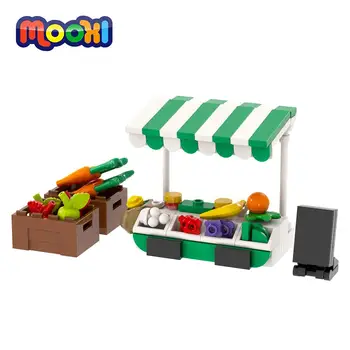 MOOXI City Fruits Vegetables, 110 kom., MOC Bricks, kompatibilan skup likova, blok, dječje igračke za djecu MOC4086