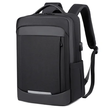 Muške Poslovne Vodootporan 17-inčni ruksak za prijenosno računalo, USB-ruksak za punjenje, Muški Putni ruksak za prijenosno računalo, višenamjenska torba za računalo
