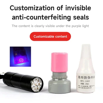 Nevidljive fluorescentne posebne tinte za zaštitu od krivotvorenja S urezani klasificiranih oznakom, protiv krađe светочувствительная ispis, Logo na karti na red