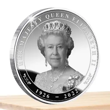 Nezaboravne Medaljon Kraljice Elizabete II Ručni rad, Lijep Suvenir Novčić Kraljice, Njezino Veličanstvo Kraljica, Sakupljač novca bez odlaska