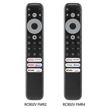 Novi glas daljinski upravljač za TCL Smart TV Controller RC902V FMR2, zamjenski kontroler serije FMR4 kompatibilan s Bluetooth