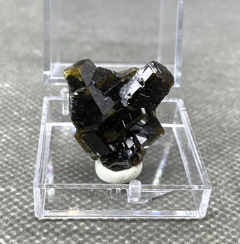 Novo! 100% prirodni андрадит (меланит) uzorci minerala kamenje i kristali ljekovita kristali kvarca + veličinu kutije 3,4 cm