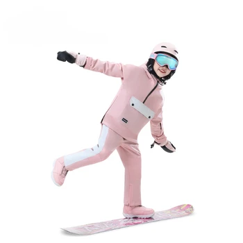 Novost zime 2023, dječji ski odijelo za dječake i djevojčice, Sport na otvorenom, Biciklizam, Snowboard, Vodootporan tople pamučne ski kombinezon