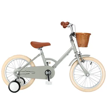 Okvir bicikla od visoko ugljičnog čelika, glavina od aluminijske legure, dječji bicikl s punom premazom lanac sa pomoćnim kotačićem, odbojna koš, 14 inča