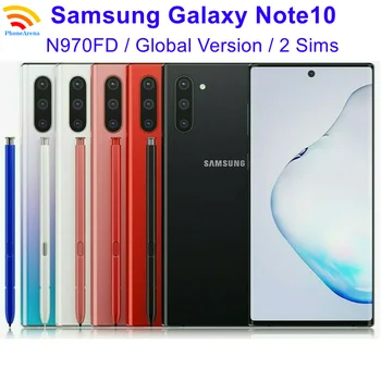 Originalni Samsung Galaxy Note 10 Note10 N970FD s dvije Sim kartice Android 256 GB ROM 8 GB RAM-a NFC Восьмиядерный 4G LTE