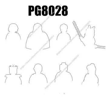 PG8028 Figurice likova Pribor za filmove Građevinski Blokovi i Cigle igračke PG671 PG672 PG673 PG674 PG675 PG676 PG677 PG678