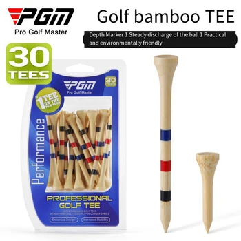 PGM 30 kom Tees za golf Bamboo T Držač loptice za golf Podesiva Visina Dostupne 2 Veličine je Jači, nego drveni oznaka dubine t 38 mm 83 mm