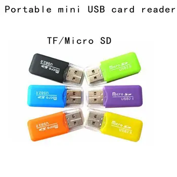 Prijenosni Mini-USB 2.0 TF ili Micro SD Čitač Kartica velike brzine Adapter T-Flash za Prijenosna RAČUNALA, Auto Zvučnik