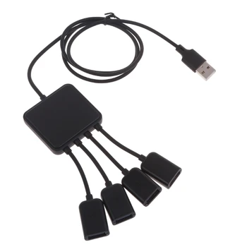 Prijenosni USB hub Uključite 1-4 USB2.0 Za prijenos podataka i Punjenje USB ventilator T5EE