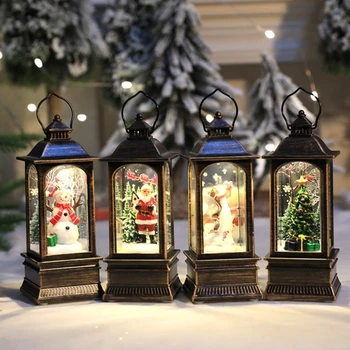 Priručnik noćno svjetlo Djed Mraz/Božićno drvce/Snjegović/Anela, Blještavo svjetlo, Božićni lampa, dar za djecu, uređenje blagdanskog stola