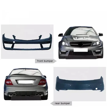 Rešetka Prednjeg branika, pragovima poklopca motora, tijelo setove stražnjeg difuzora Za Mercedes Benz W204 C63 AMG Body Kit 2008-2014