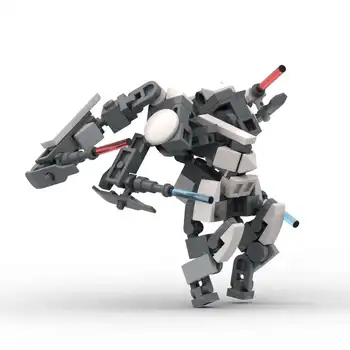 Robot MOC skup sastavnih blokova dječja igračka Mecha Warroir anime lik u prikupljanju cigle dječak igračku za djecu