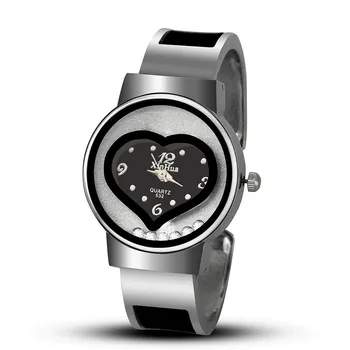 Sdotter UTAJ CE80 ženske otvorene sat-narukvica u obliku srca, svakodnevne slatke ženske kvarcni sat