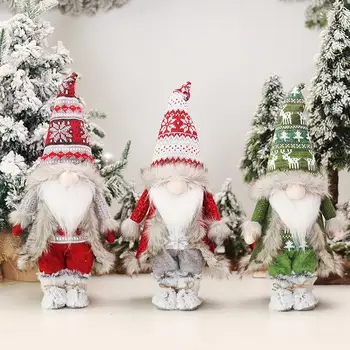 Stojeće Figure Djeda Mraza, Lutka, Božićne Ukrase s фигуркой Djeda Mraza, Kip Djeda Mraza za Božić vitrine
