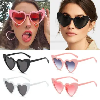 Sunčane naočale u obliku srca sa UV400 zaštitom 6pcs, trendy Retro-večernji provod nijanse, Sunčane Naočale za žene