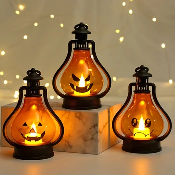 Svjetiljke na Halloween, Dječje Svjetiljke u obliku Bundeve, Ručni Viseći svijećnjak, Dječji vrtić, Dom dekor na baterije