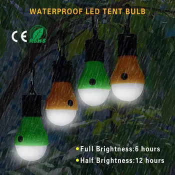 Ultra Sjajna svjetiljka za kampiranje, 3 led, Prijenosni Plaža šator, Ulični Fenjer Viseći za Ribolov, Oprema za šatore