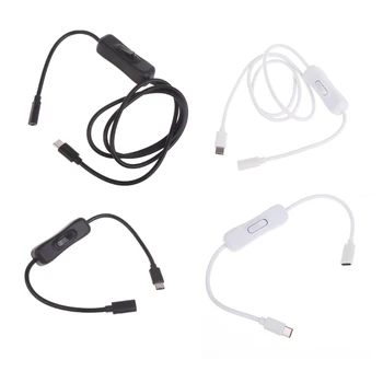 USB kabel za C-USB C Tip C Muško-tip C ženski prekidači za sinkronizaciju punjenja
