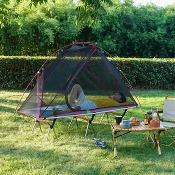 Vanjski kamp, zemaljski šator, односкатная sklopivi radiouredaj mreža za komarce od aluminijske legure, zaštita od vremenskih uvjeta