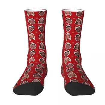 Čarape s po cijeloj površini Fice za Božićni domjenak u stilu Харадзюку, Kvalitetne čarape, sve sezone čarape za muškarce i za žene Božićne darove