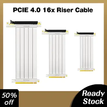 Полноскоростной Bijeli Kabel PCIE 4.0 16x Riser Produžni kabel Grafičku karticu Priključak za PCI-E Kartica za proširenje za GPU Riser Zaštićeni Produžni kabel